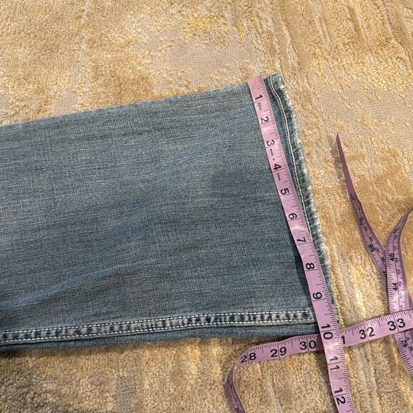 Silver Aiko flare original fit Distressed Jeans- NWT- size 30 x 31 chunky stitch - Picture 12 of 12